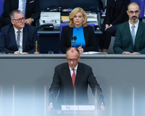 German Freedom ‘At Risk’ States the Chancellor as He Cautions Against ‘Forced Settlement’ in the Eastern European Nation