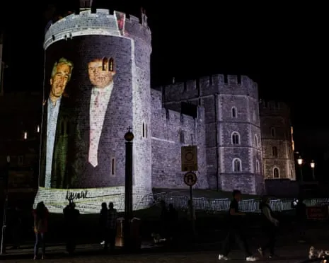 Four People Taken into Custody After Projections of Trump and Epstein Projected on Royal Windsor Castle