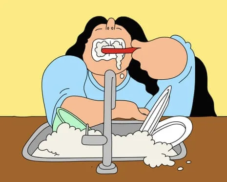 Should Our Roommate Cease Brushing Her Toothbrush at the Kitchen Sink?